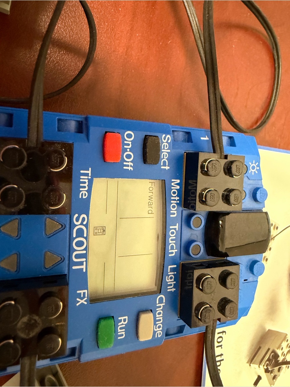 Lego Blue Scout FX Controller 32104C01 with 2 motors and 1 Touch Sensor